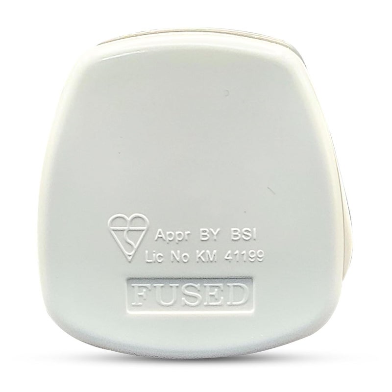 Duravel UK Fused 13 Amp White Mains 3 Pin Household Plugs (Pack of 12) - Image 4